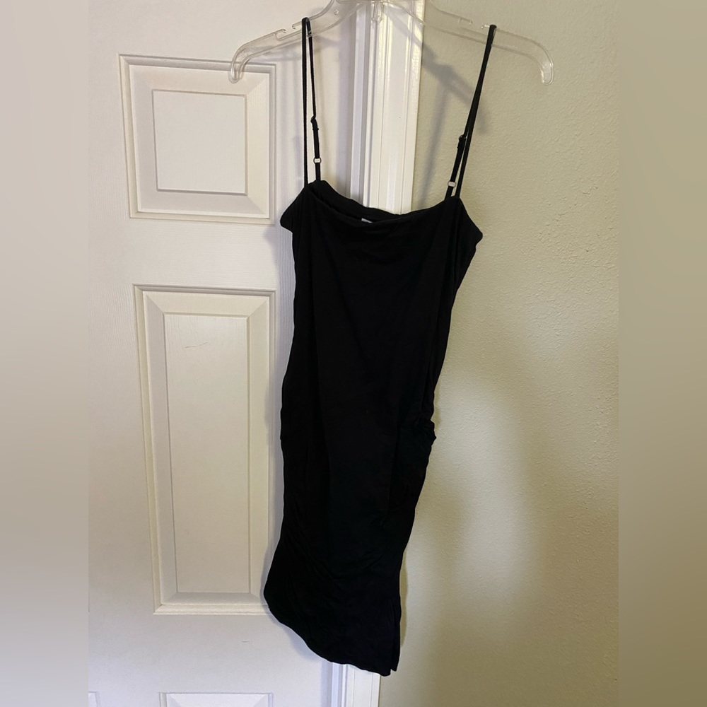 Velvet cotton mini dress